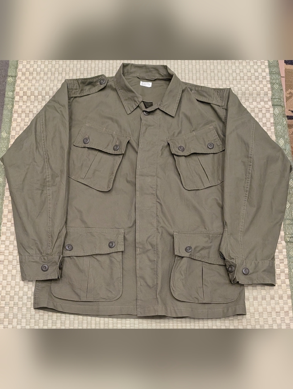 RARE 1963 First Pattern Tropical Combat Jungle Fatigue Jacket Size Large Regular